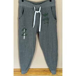 Ninentdo Zelda Sweatpants Soft Fleece Gray Large Joggers Pockets Retro